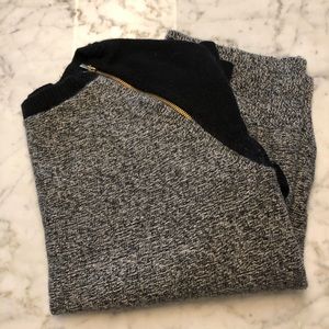 Banana republic black sweater with zippers
